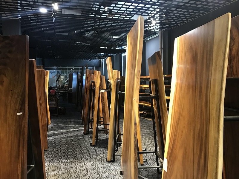 江西贛州南康實(shí)木大板茶桌茶臺8