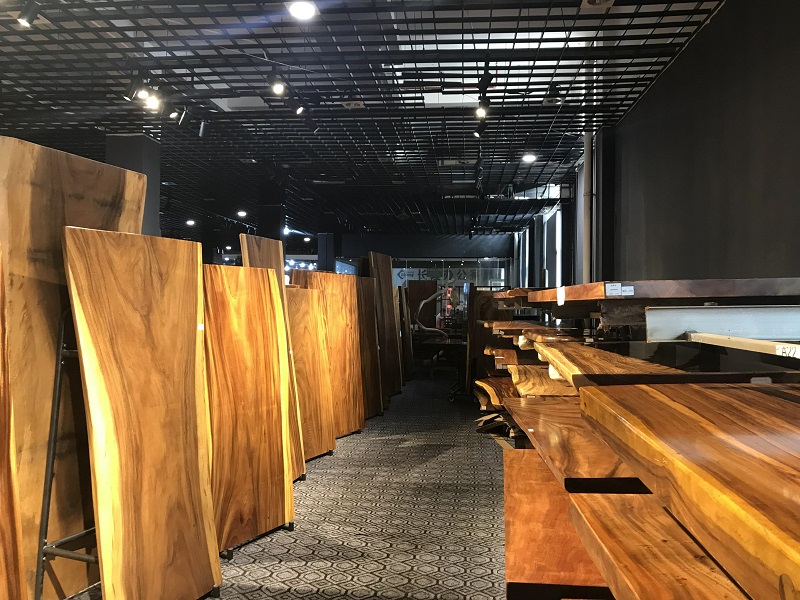 江西贛州南康實(shí)木大板茶桌茶臺9