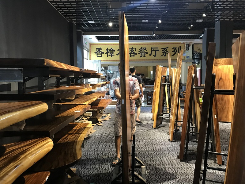 江西贛州南康實(shí)木大板茶桌茶臺10