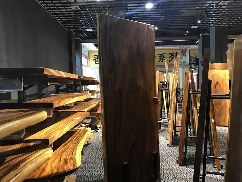 江西贛州南康實(shí)木大板茶桌茶臺12