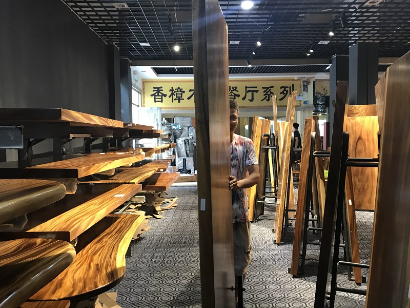 江西贛州南康實(shí)木大板茶桌茶臺13