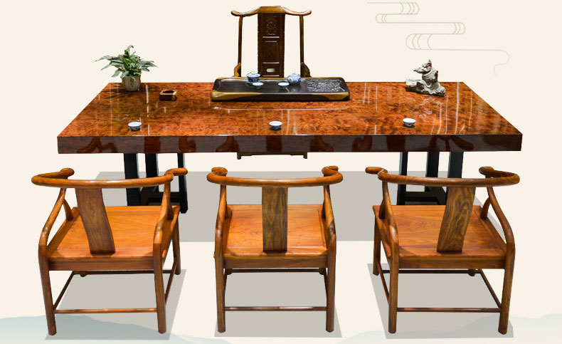 江西贛州南康實(shí)木大板茶桌茶臺20