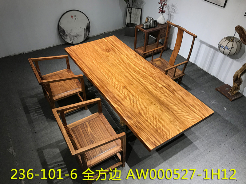 江西贛州南康實(shí)木大板茶桌茶臺25