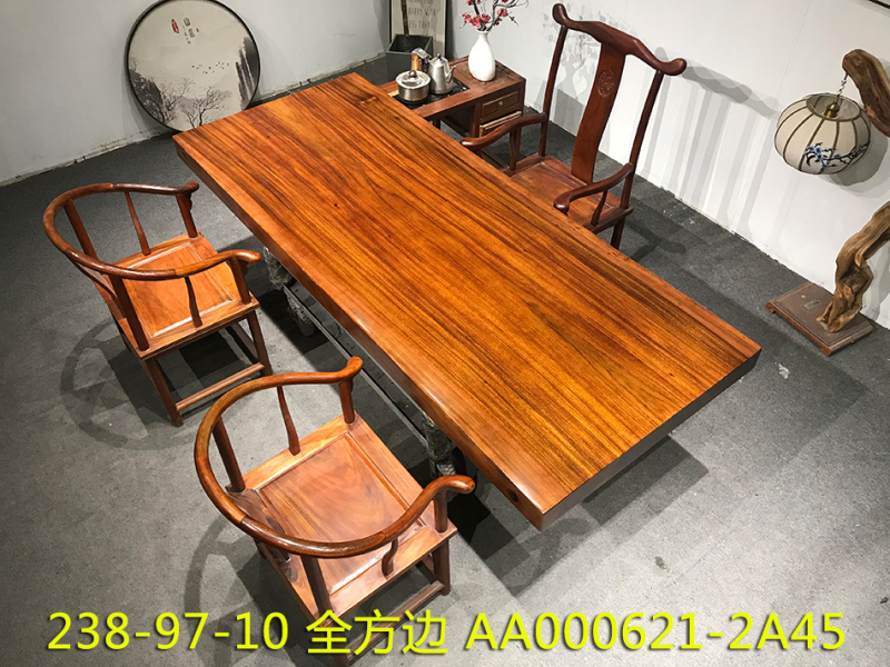 江西贛州南康實(shí)木大板茶桌茶臺26
