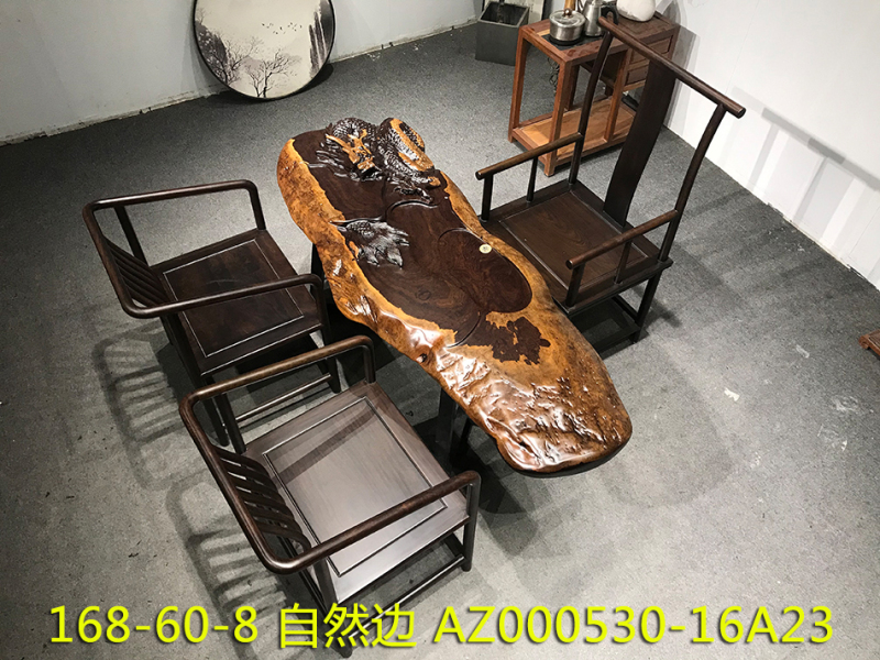 江西贛州南康實(shí)木大板茶桌茶臺27