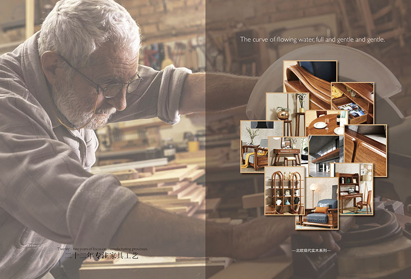 慶富家具，金木尚品北歐現代實木家具產品3