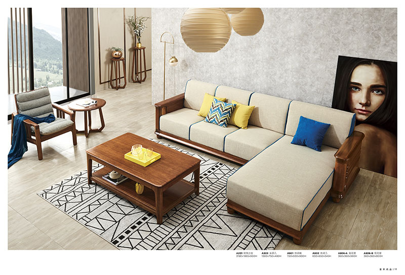 慶富家具，金木尚品北歐現代實木家具產品9