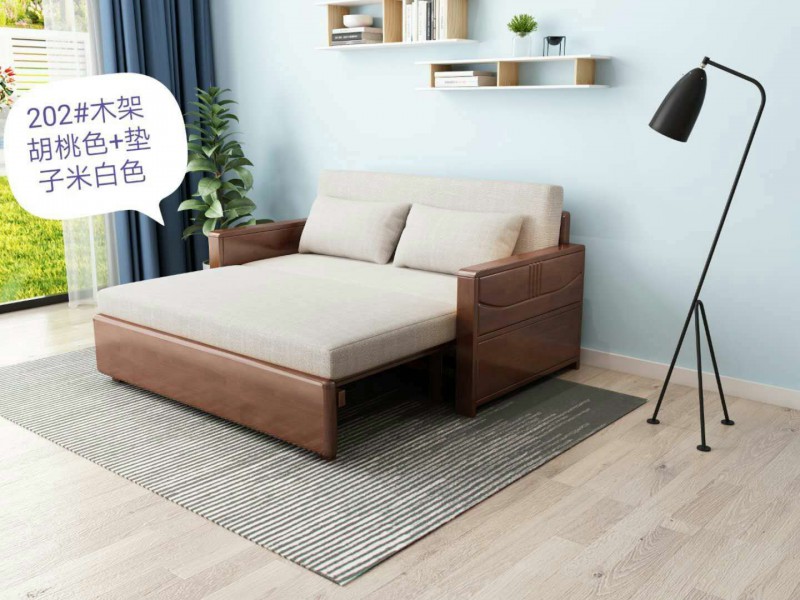 江西南康木公子沙發床2