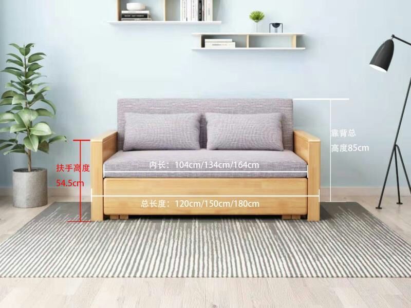 江西南康木公子沙發床3