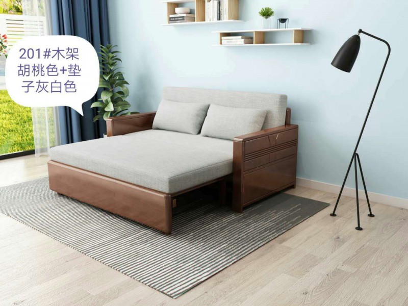 江西南康木公子沙發床7