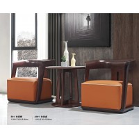 華民盛現代輕奢休閑椅E01、休閑桌A301