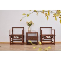 菲百年新中式禪意北美黑胡桃木家具13