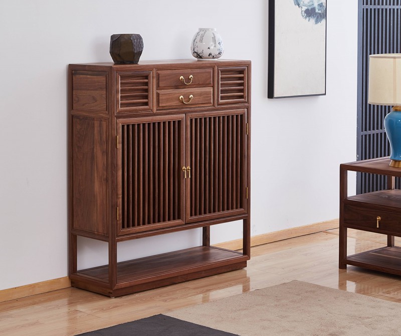 新中式禪意北美黑胡桃木家具12