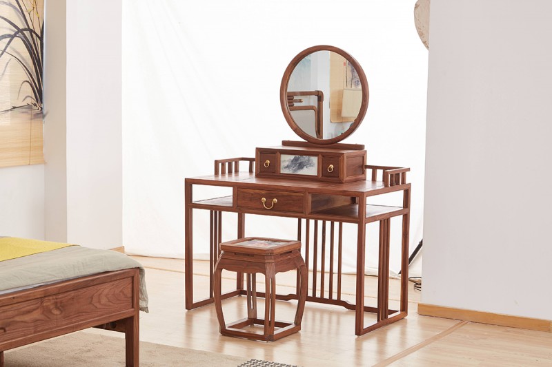 新中式禪意北美黑胡桃木家具09