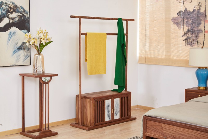 新中式禪意北美黑胡桃木家具08