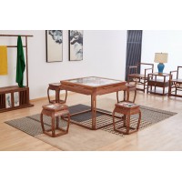 菲百年新中式禪意北美黑胡桃木家具06