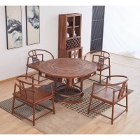 菲百年新中式禪意北美黑胡桃木家具04