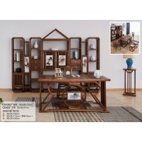 菲百年新中式禪意北美黑胡桃木CM302#茶桌、CM302#茶桌、CM319#博古架