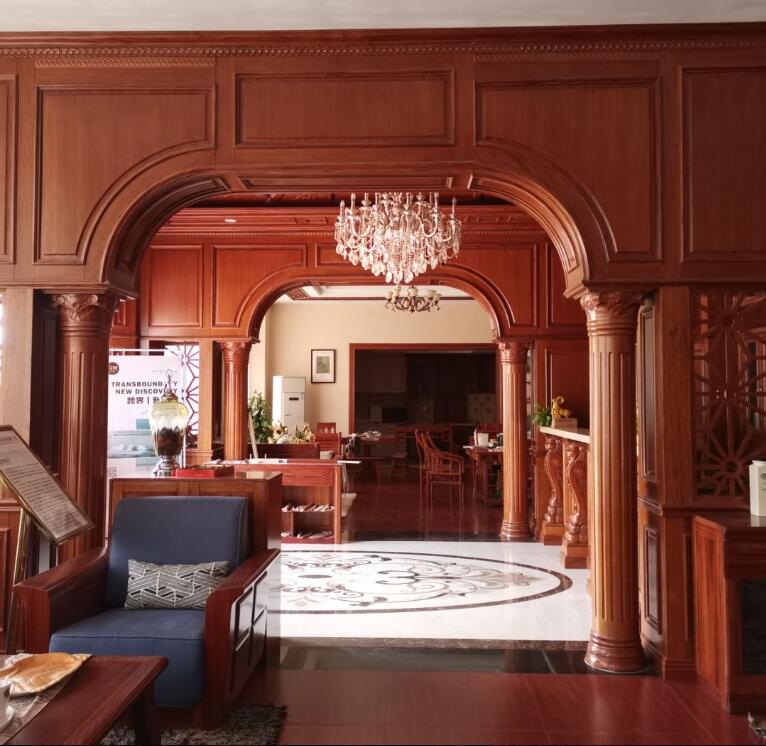 江西贛州南康朗祺木業：全屋原木定制配套廠家實拍2