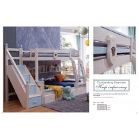 實木子母床，南康橡木/松木子母床廠家，江西青少年兒童家具品牌，自由松家具