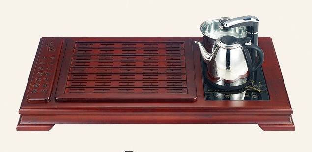 茶友軒602#胡桃色實(shí)木茶盤