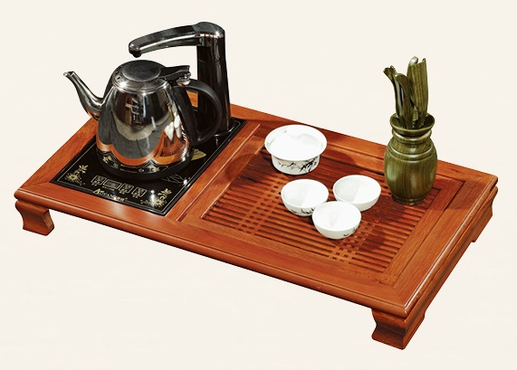 茶友軒603#花梨色實木茶盤