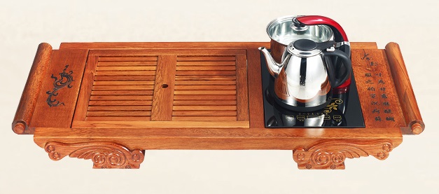 茶友軒604#花梨色實木茶盤