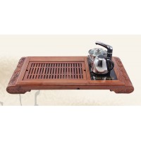 茶友軒607#花梨色實木茶盤