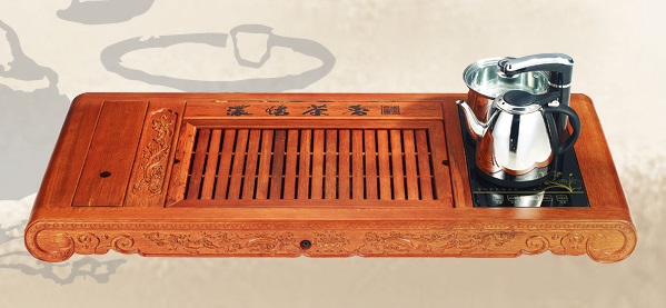 茶友軒608#花梨色實木茶盤