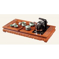 茶友軒609#花梨色實木茶盤