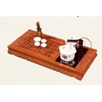 茶友軒611#花梨色實木茶盤