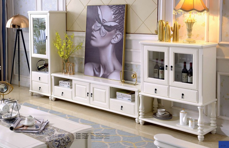 樸之曼簡歐高灑柜PM021#、電視柜PM2106#、矮酒柜PM020#