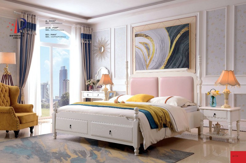 樸之曼簡歐床PM2203#