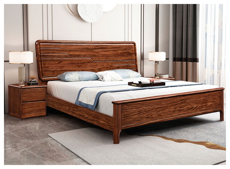 景晨烏金木床632B