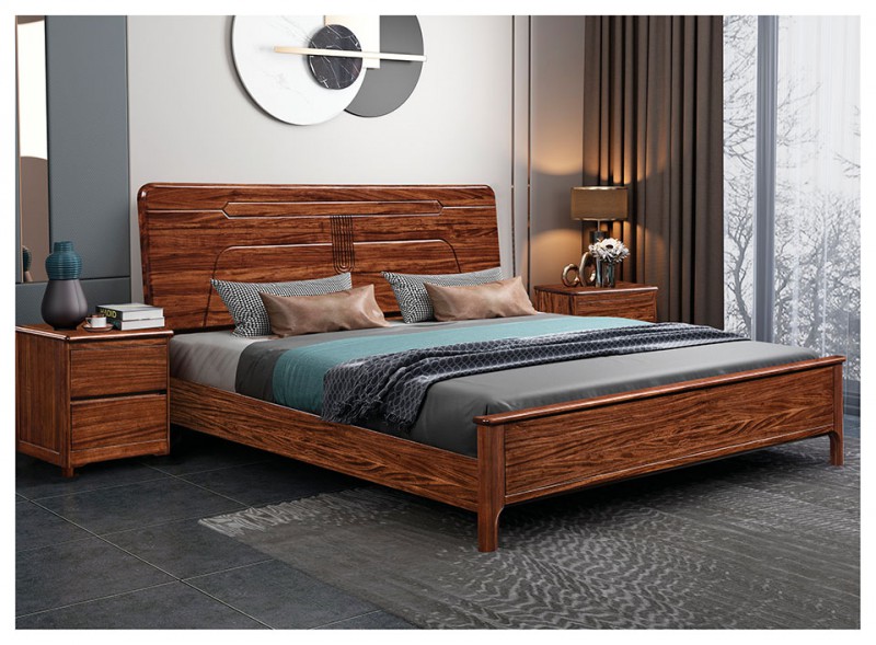 景晨烏金木床631B