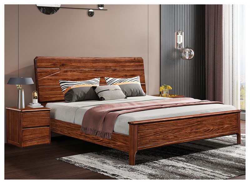 景晨烏金木床625B