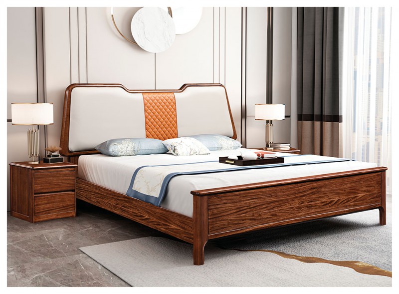 景晨烏金木床611B