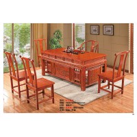 南康實木茶臺，仿古實木茶臺廠家，江西實木大板茶桌，江西德騏家具有限公司