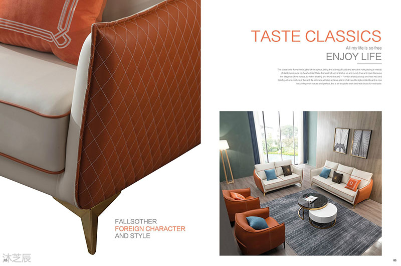 現代輕奢極簡沙發8