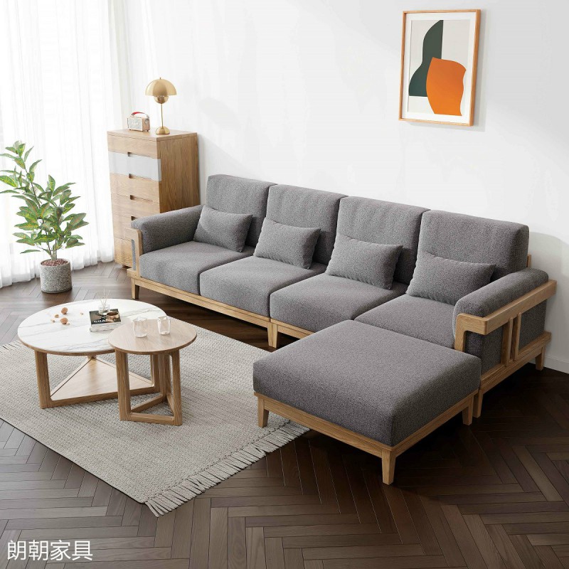 朗朝現(xiàn)代極簡白蠟木家具2