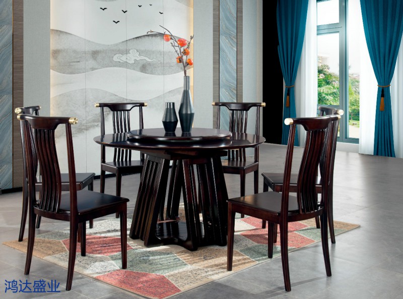 江西南康實木餐桌椅廠家1