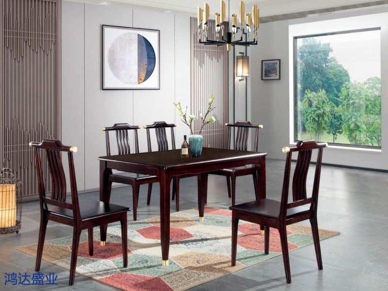 江西南康實木餐桌椅廠家3