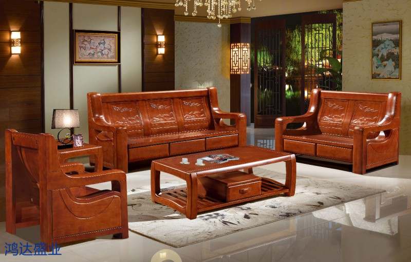 江西南康實木沙發1