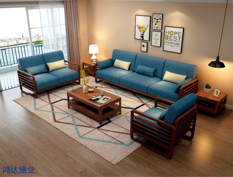 江西南康實木沙發9