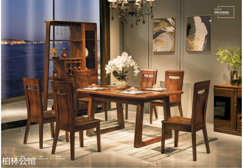 柏林公館輕奢德式黑胡桃木家具21