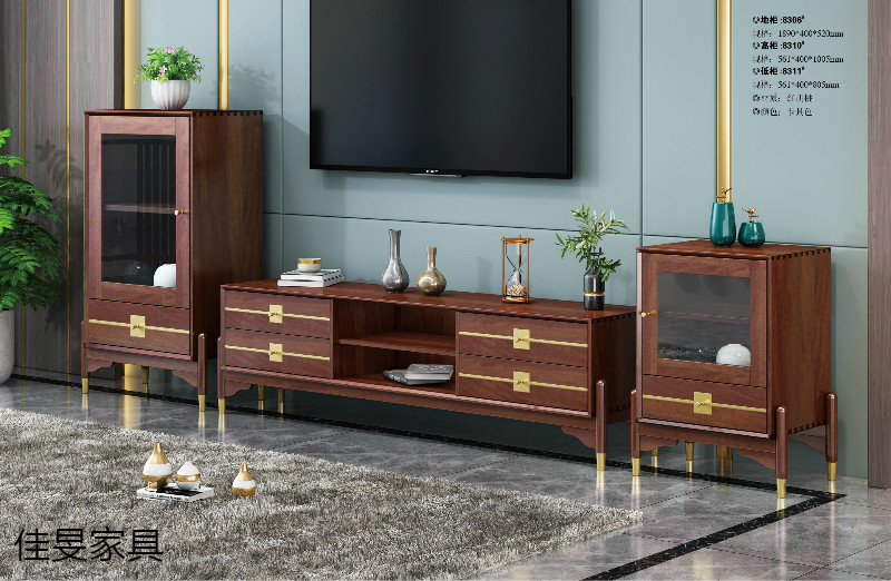 江西南康輕奢新中式家具7