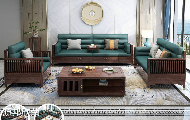 江西南康極簡新中式家具7