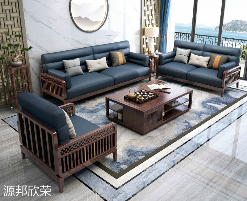 江西南康極簡新中式家具9