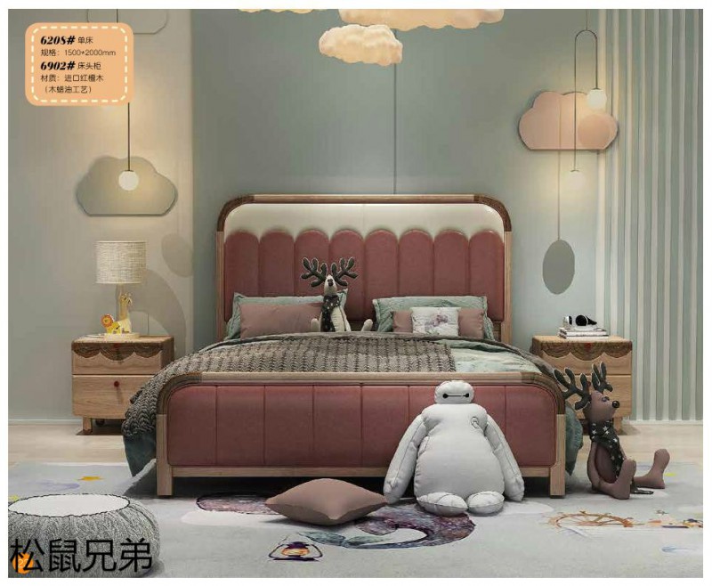 江西南康青少年兒童實木床廠家23