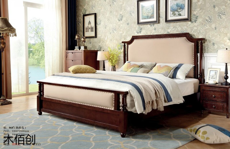 木佰創(chuàng)胡桃色美式壓紋家具4